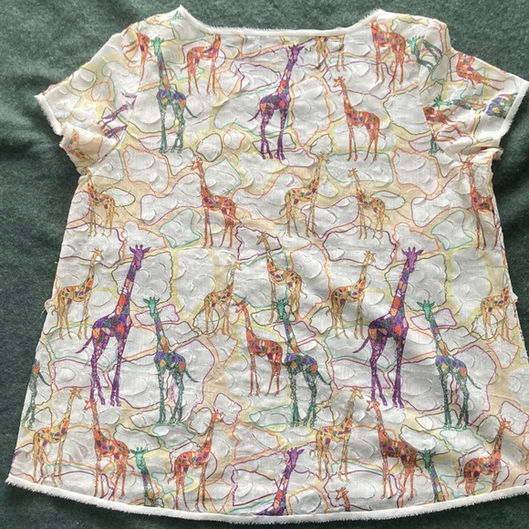 Purificacion Garcia White and Multicolor Top - Picture 3 of 5